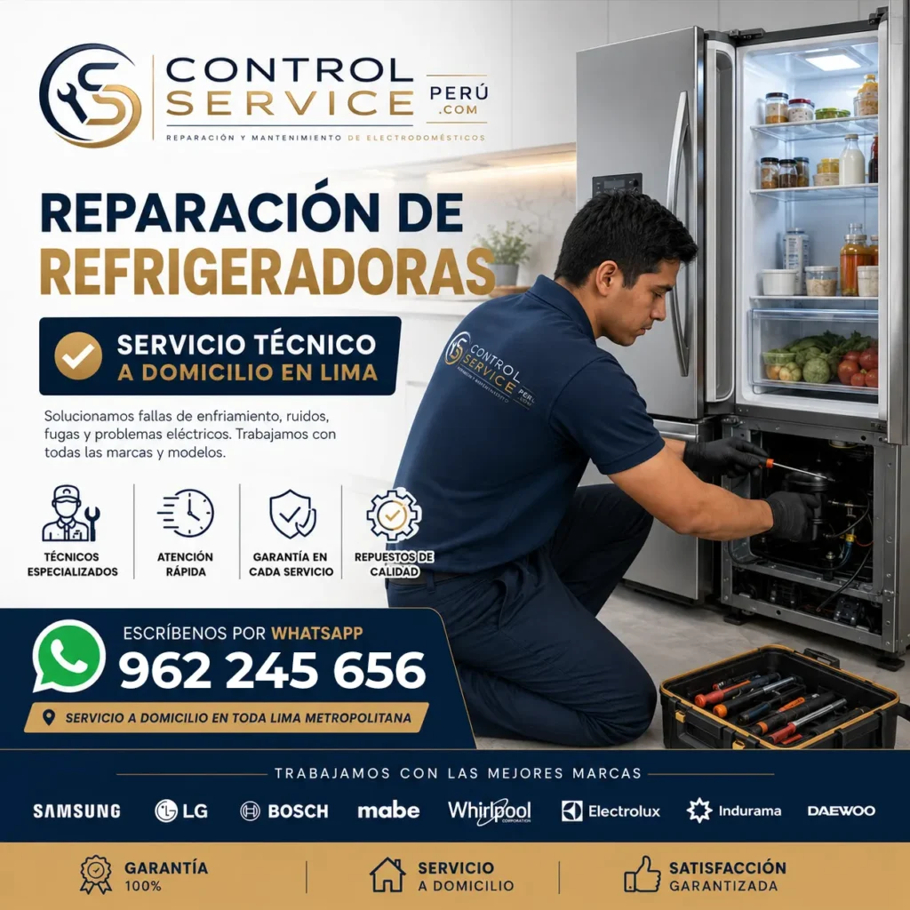 Reparación de refrigeradoras en Lima para todas las marcas y modelos