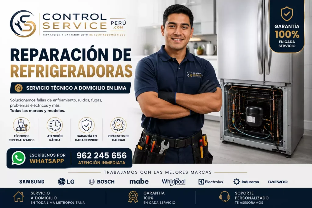 Servicio técnico de refrigeradoras con soporte profesional y repuestos de calidad