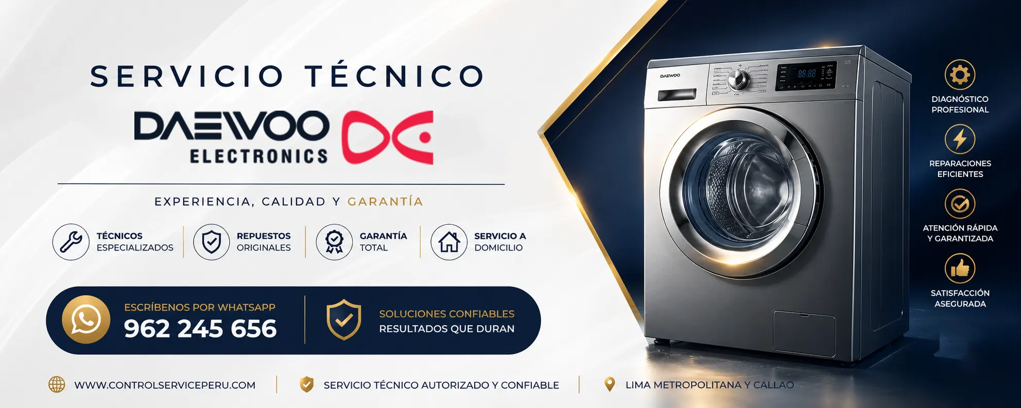 Técnicos especializados en electrodomésticos Daewoo