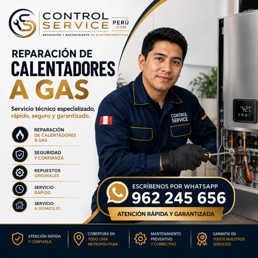 Servicio técnico de calentadores a gas en Lima