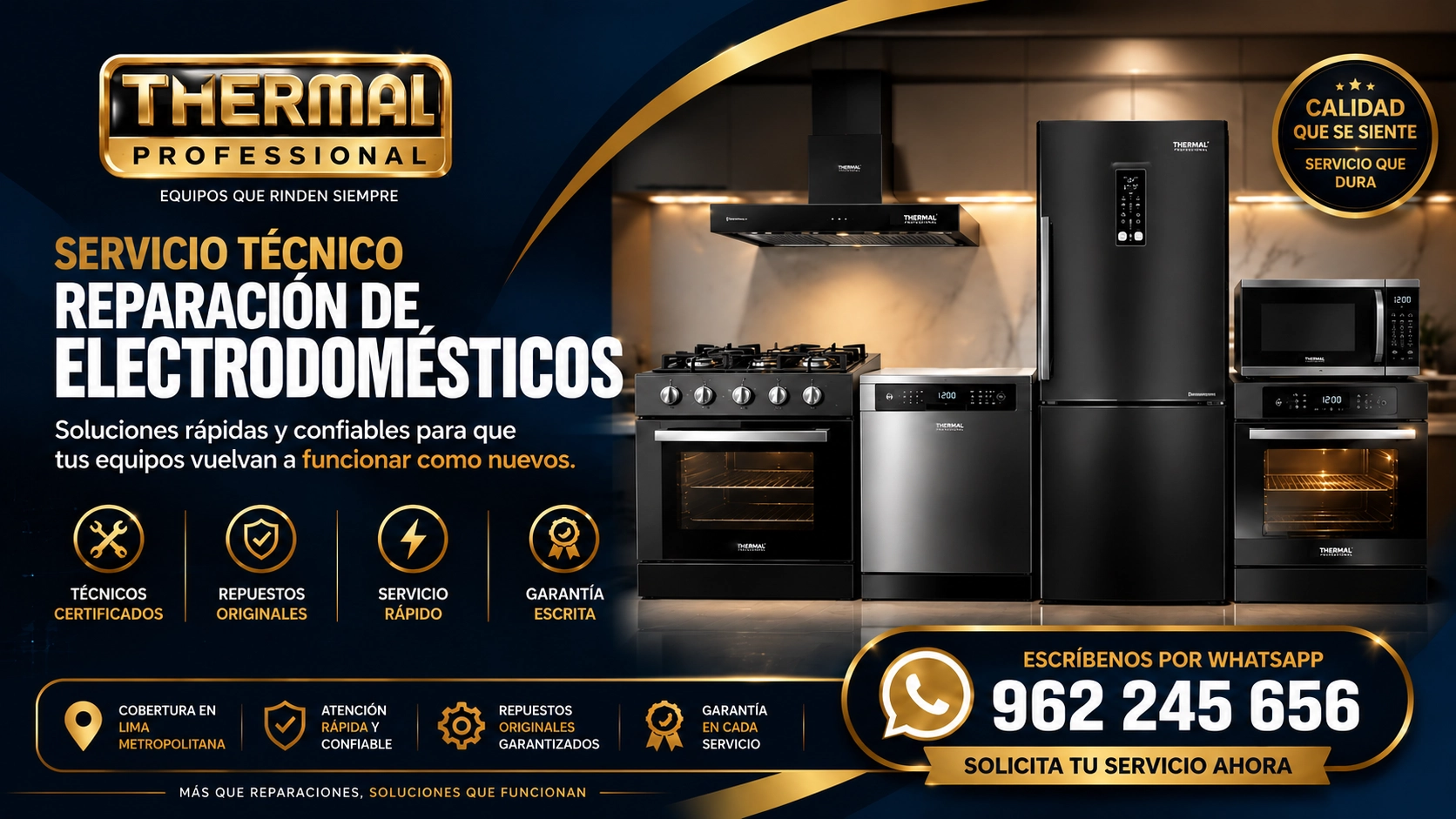 Servicio técnico especializado Thermal Professional en Lima.