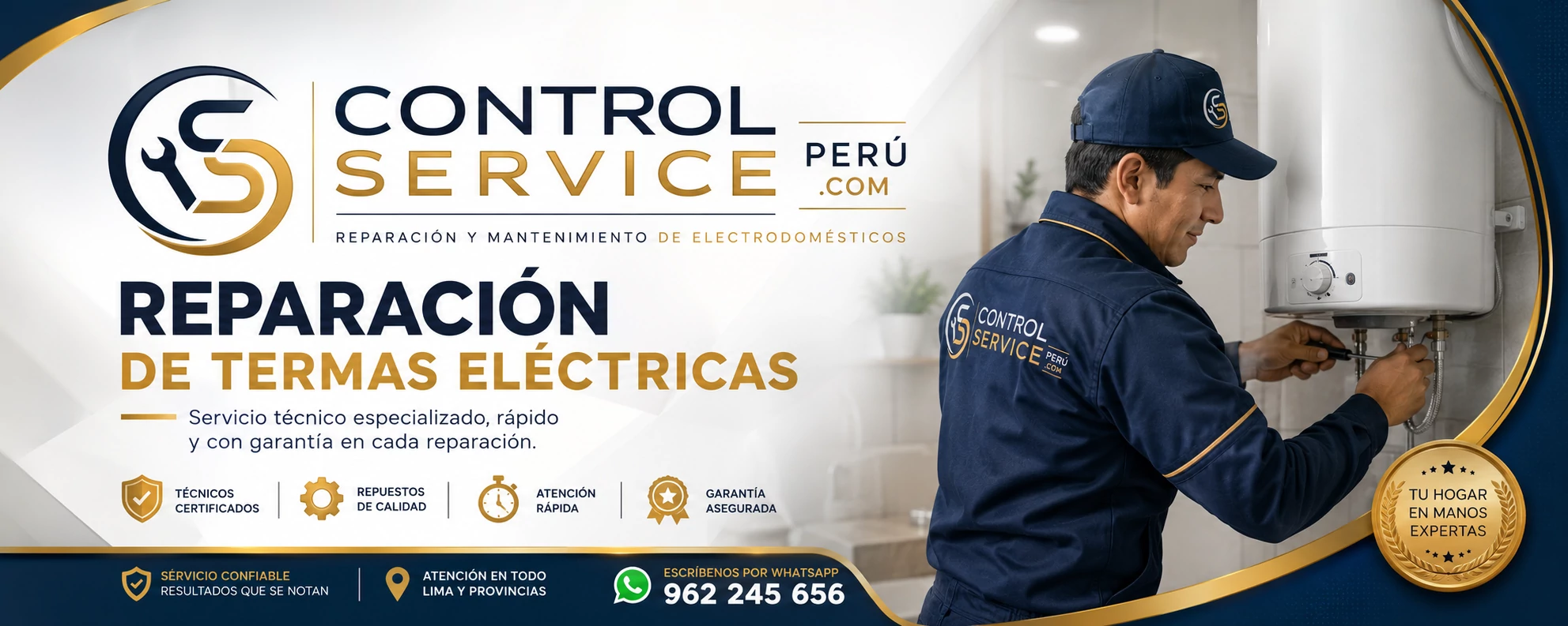 Servicio técnico profesional de termas eléctricas Control Service Perú