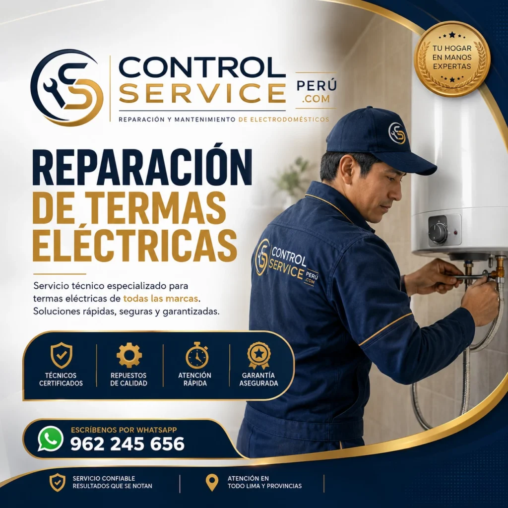 Atención técnica especializada para termas eléctricas en Lima