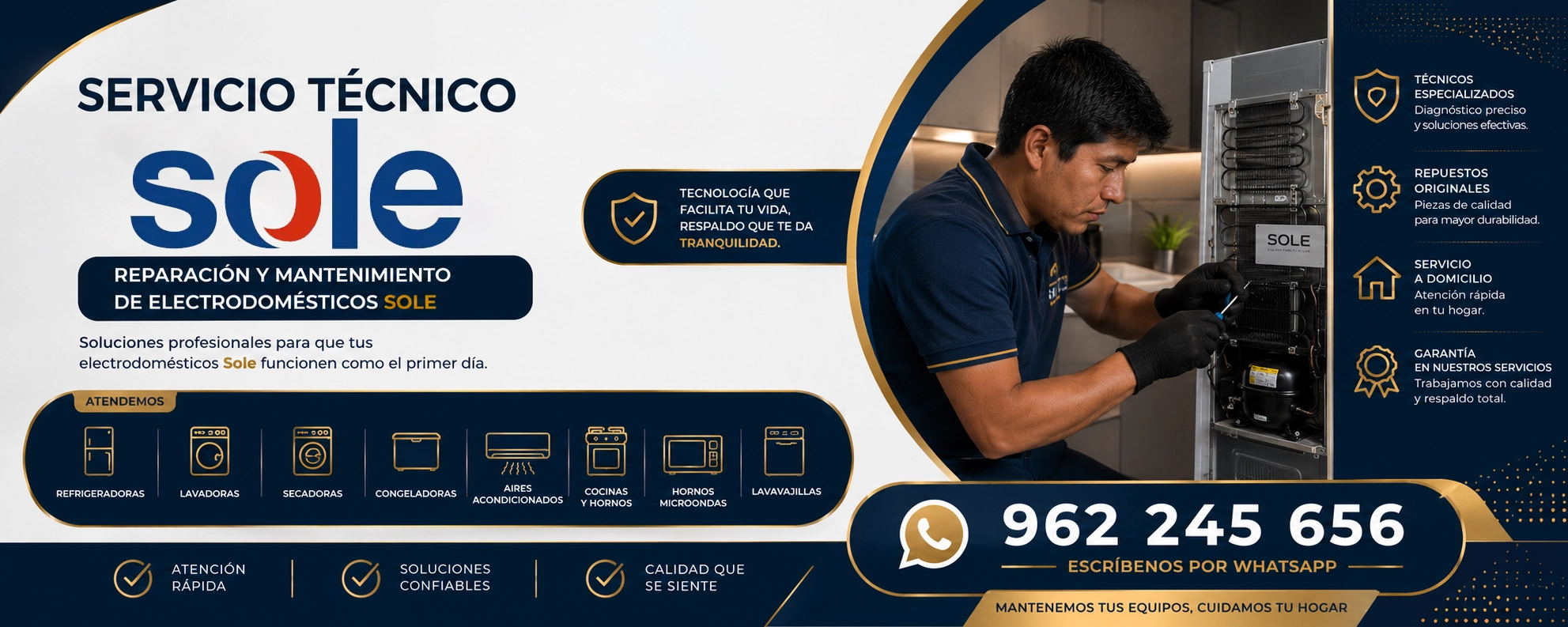 Servicio técnico Sole en Lima para reparación de equipos
